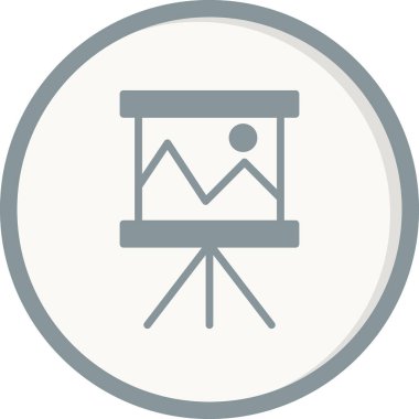 Sunum. Web simgesi basit tasarım