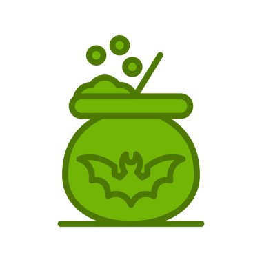 Kazan ikonu vektörü. İnce çizgi işareti. izole edilmiş sınır sembolü çizimi 