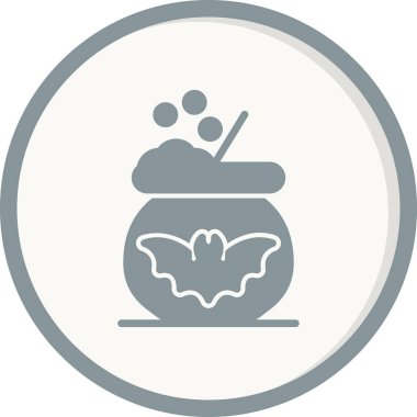 Kazan ikonu vektörü. İnce çizgi işareti. izole edilmiş sınır sembolü çizimi 