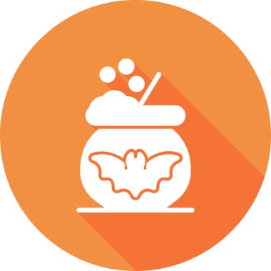 Kazan ikonu vektörü. İnce çizgi işareti. izole edilmiş sınır sembolü çizimi 