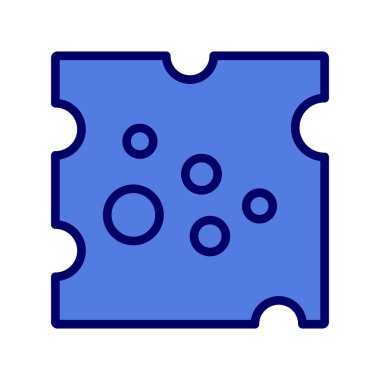 Peynir simgesi, vektör illüstrasyonu 