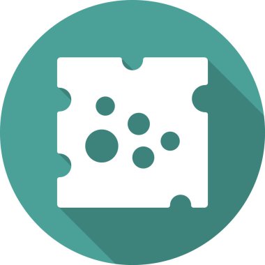 Peynir simgesi, vektör illüstrasyonu 