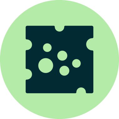 Peynir simgesi, vektör illüstrasyonu 