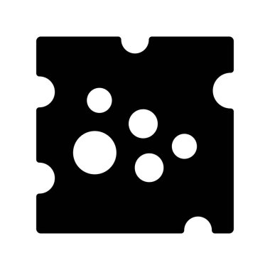 Peynir simgesi, vektör illüstrasyonu 