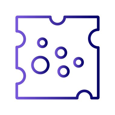 Peynir simgesi, vektör illüstrasyonu 