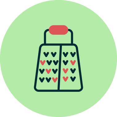 peynir rende kutsal kişilerin resmi, vektör çizim 