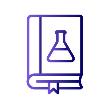 Sıvı simgeli kitap, vektör illüstrasyonu