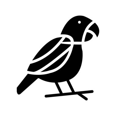 kuş ağı ikon vektör illüstrasyonu