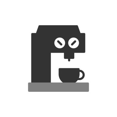 Kahve Yapıcı Vektör Satırı Simgesi