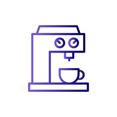 Kahve Yapıcı Vektör Satırı Simgesi