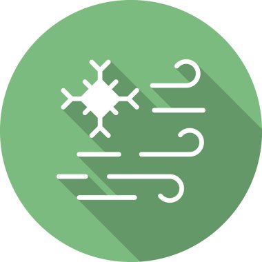 Bir kar tanesi simgesinin vektör çizimi