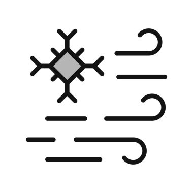 Kar Tanesi simgesinin vektör çizimi