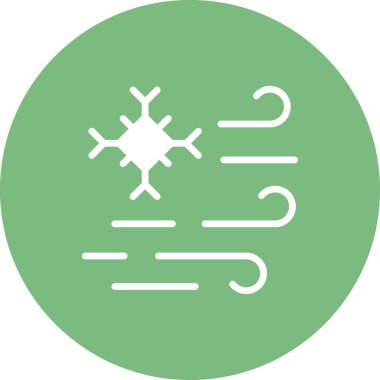 vektör kar tanesi simgesi illüstrasyonu