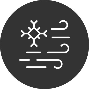 vektör kar tanesi simgesi, basit illüstrasyon