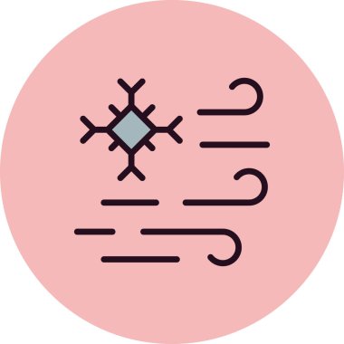 vektör kar tanesi simgesi, illüstrasyon