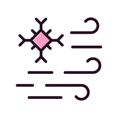 Kar Tanesi simgesinin vektör çizimi