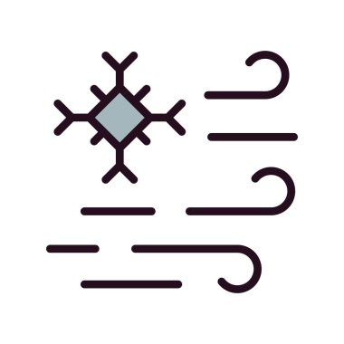 Kar Tanesi simgesinin vektör çizimi