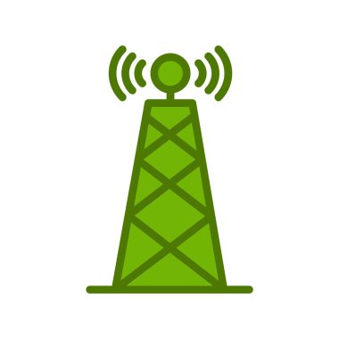 anten, kule, kablosuz ağ, sinyal, vektör illüstrasyonu