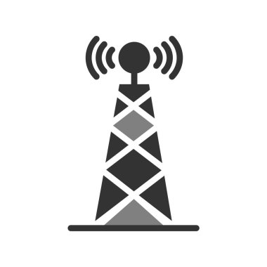 anten, kule, kablosuz ağ, sinyal, vektör illüstrasyonu
