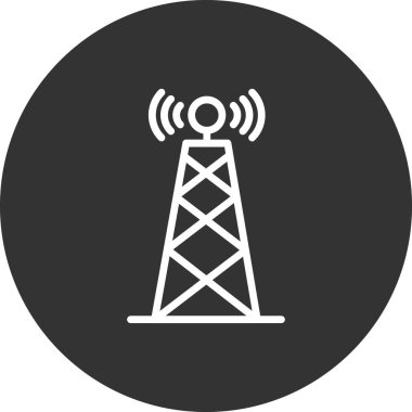 anten, kule, kablosuz ağ, sinyal, vektör illüstrasyonu