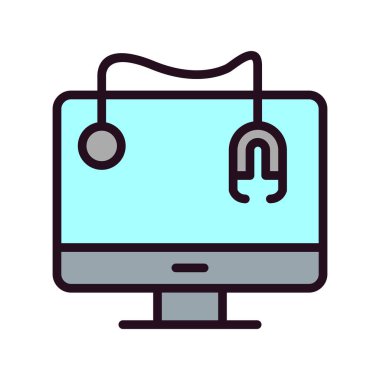 bilgisayar simgesi vektör illüstrasyonu