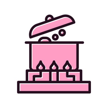 mum vektörü ince çizgi simgesi