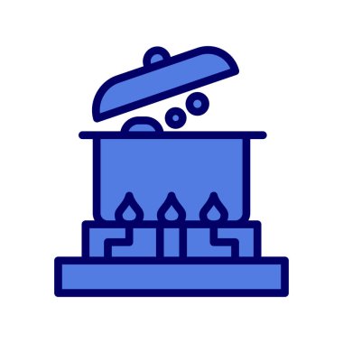 Yanan bir mum simgesinin vektör çizimi