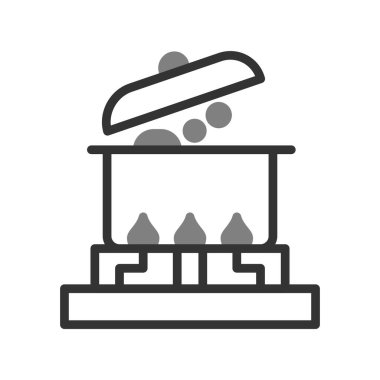 Tuz ikonu vektörü. İnce çizgi işareti. izole edilmiş sınır sembolü çizimi