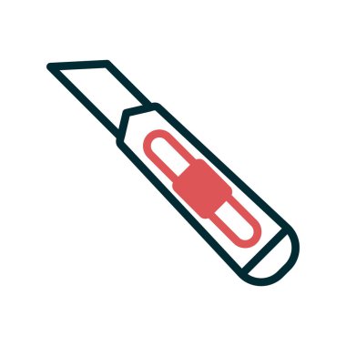 Kesici aracı simgesini, vektör çizim