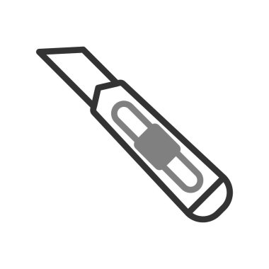 Kesici aracı simgesini, vektör çizim