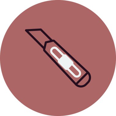 Kesici aracı simgesini, vektör çizim