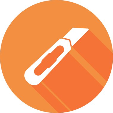 Kesici aracı simgesini, vektör çizim