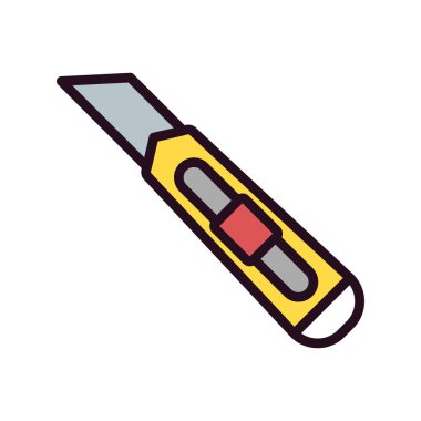 Kesici aracı simgesini, vektör çizim