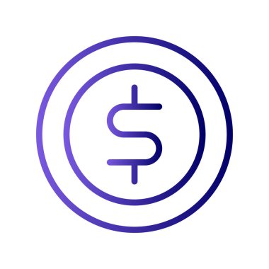 Dolar sikke vektör çizim