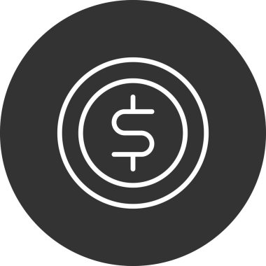 Dolar sikke vektör çizim