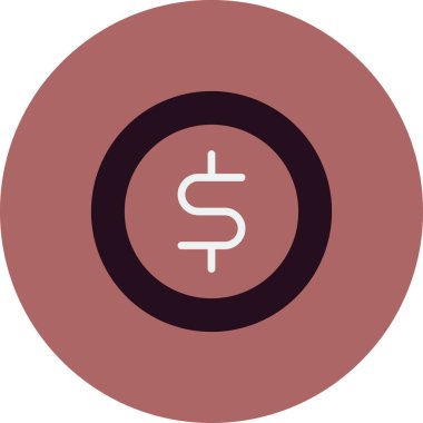 Dolar sikke vektör çizim