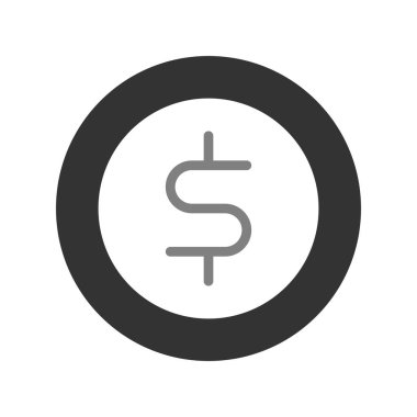 Dolar sikke vektör çizim