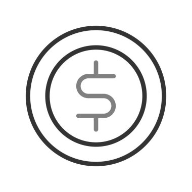 Dolar sikke vektör çizim