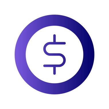 Dolar sikke vektör çizim