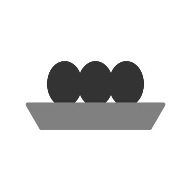 Tabak vektör çizimindeki yumurtalar