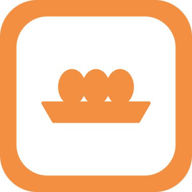 Tabak vektör çizimindeki yumurtalar