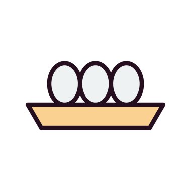 yiyecek vektörü renk simgesi