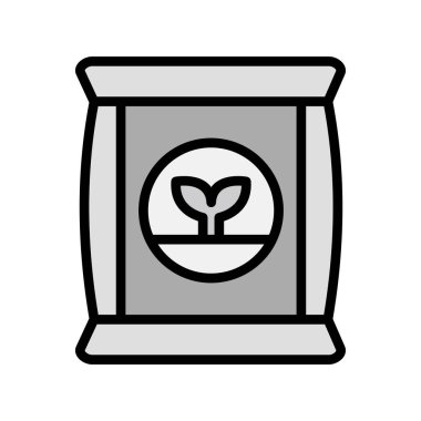 Gübre simgesi, vektör illüstrasyonu