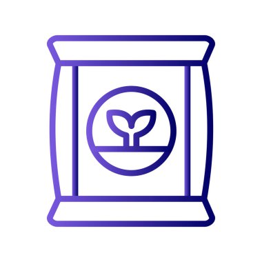 Gübre simgesi, vektör illüstrasyonu