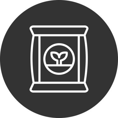 Gübre simgesi, vektör illüstrasyonu