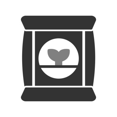 Gübre simgesi, vektör illüstrasyonu