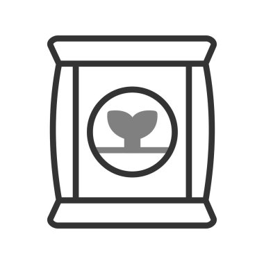 Gübre simgesi, vektör illüstrasyonu