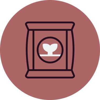 Gübre simgesi, vektör illüstrasyonu