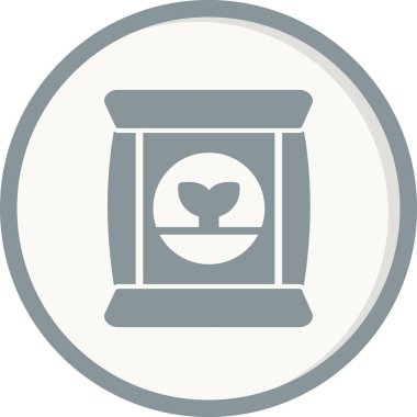 Gübre simgesi, vektör illüstrasyonu