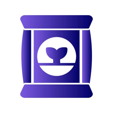 Gübre simgesi, vektör illüstrasyonu